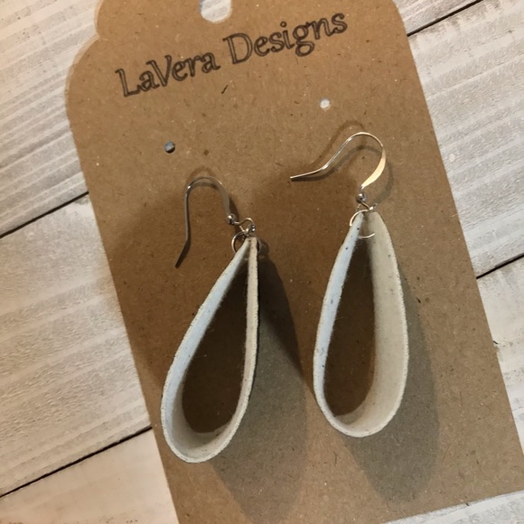 Faux Leather Earrings - Picture 2 of 2